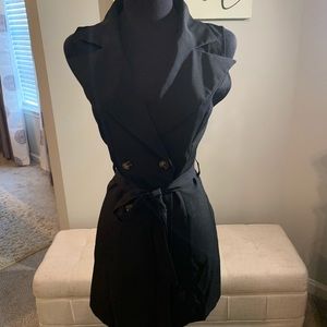 Double breasted long vest